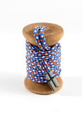 Blue, Orange & White Braided Dress Laces - The Roman