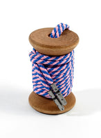 Blue and Pink Striped Dress Laces - The Roman