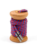 Red & Blue Striped Dress Laces - The Roman